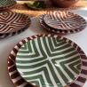 ASSIETTE DESSERT "AMUSE" BRUN D22