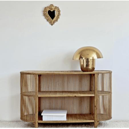 Console Roméo rotin