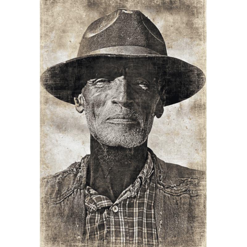 PANNEAU 90X120 "FERMIER ETHIOPIEN"