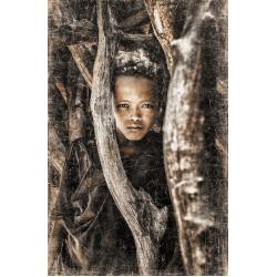 AFFICHE 120X180 "ENFANT DE MADAGASCAR"