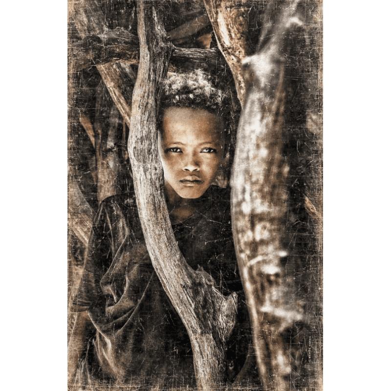 AFFICHE 120X180 "ENFANT DE MADAGASCAR"