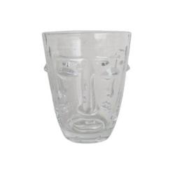 VERRE A EAU VISAGE TRANSPARENT
