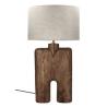 LAMPE H74D38 "LAMPEDUSA" EN MANGUIER & LIN