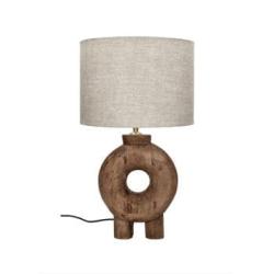 LAMPE H51D28 "LAMPEDUSA" EN MANGUIER & LIN