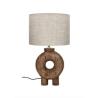 LAMPE H51D28 "LAMPEDUSA" EN MANGUIER & LIN