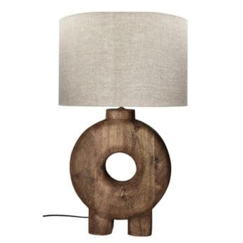 LAMPE "LAMPEDUSA" XL EN MANGUIER & LIN