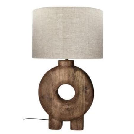LAMPE "LAMPEDUSA" XL EN MANGUIER & LIN