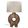 LAMPE "LAMPEDUSA" XL EN MANGUIER & LIN
