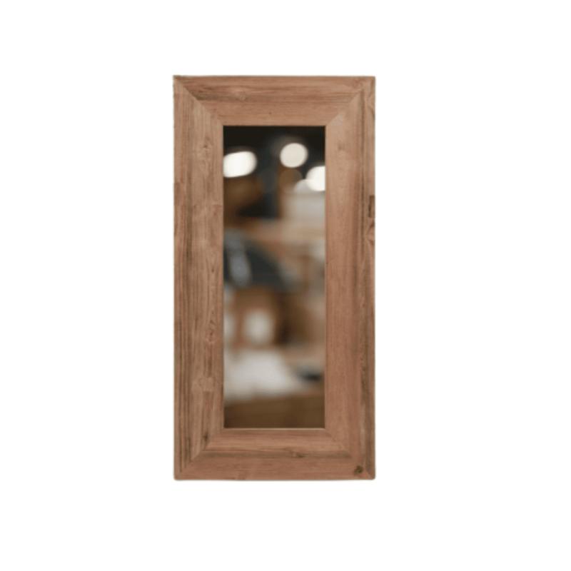 MIROIR DRIFT 120X60 TECK MASSIF RECYCLE