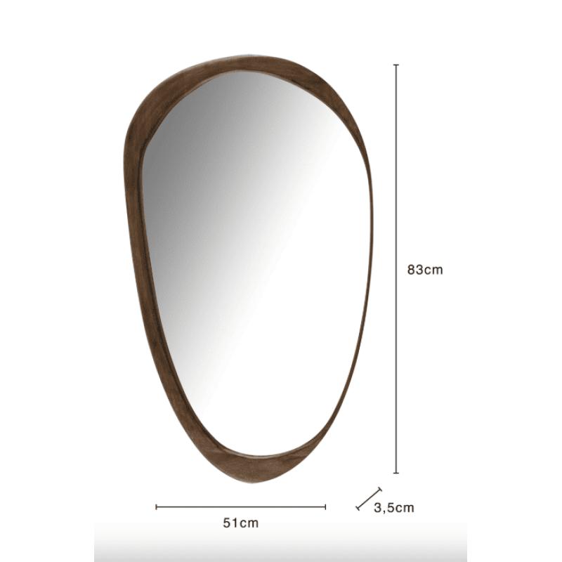 MIROIR ORGANIC 83X51 MANGUIER