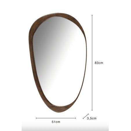 MIROIR ORGANIC 83X51 MANGUIER