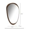 MIROIR ORGANIC 83X51 MANGUIER