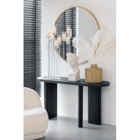 MIROIR "MONA" Ø110cm DORE BROSSE