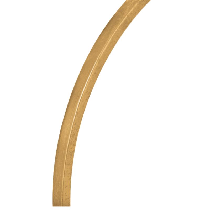 MIROIR "MONA" Ø80cm DORE BROSSE