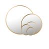MIROIR "MONA" Ø50cm DORE BROSSE