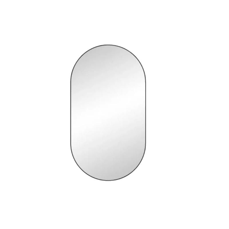 MIROIR "PALACE" VERTICAL H156L80 METAL NOIR