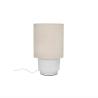 LAMPE "CORDOBA" S TERRE CUITE & LIN