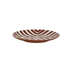 ASSIETTE DESSERT "AMUSE" BRUN D22