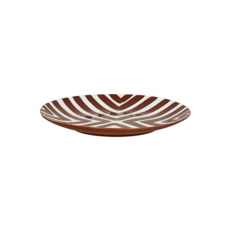 ASSIETTE DESSERT "AMUSE" BRUN D22