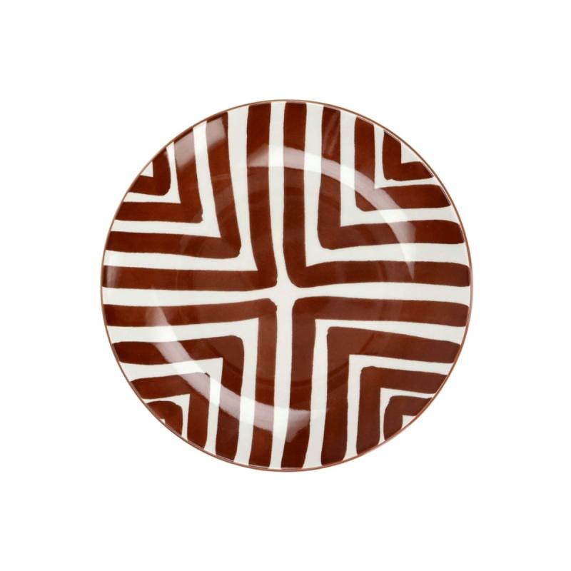 ASSIETTE DESSERT "AMUSE" BRUN D22