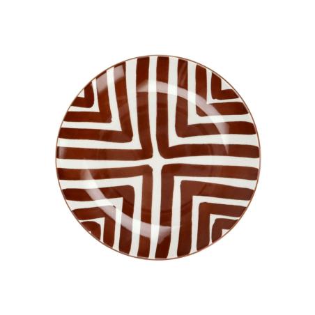 ASSIETTE DESSERT "AMUSE" BRUN D22