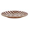 ASSIETTE PLATE "AMUSE" BRUN D27