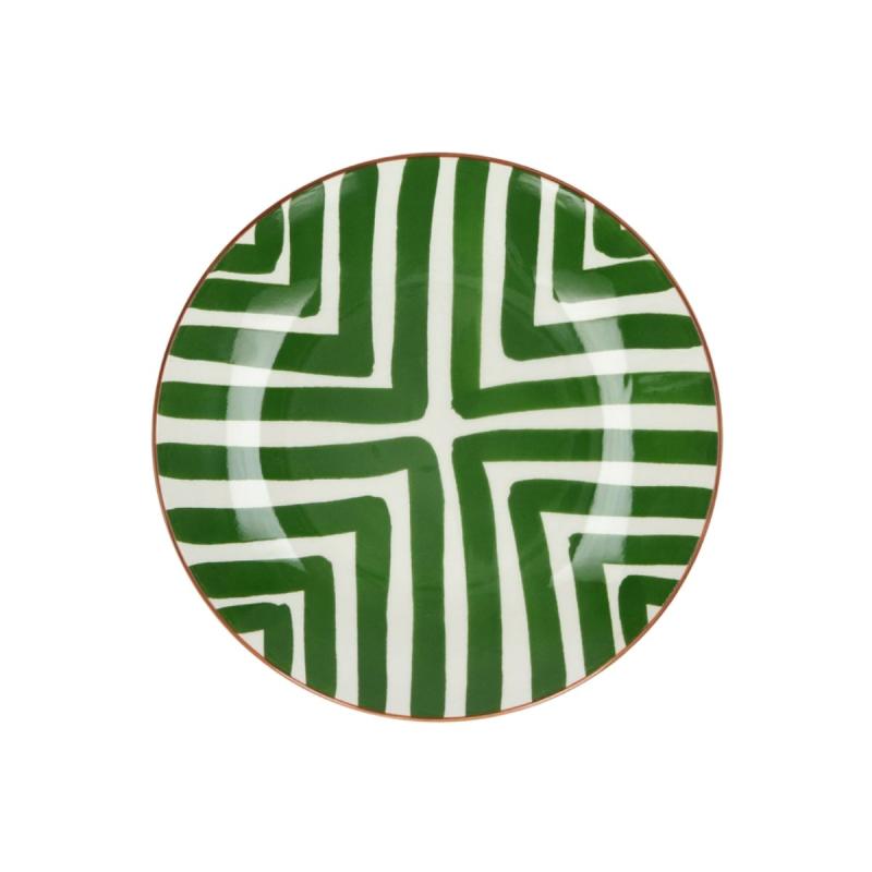 ASSIETTE DESSERT "AMUSE" VERT D22