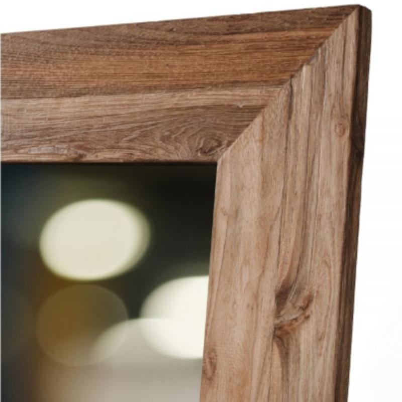 MIROIR DRIFT 90X60 TECK MASSIF RECYCLE