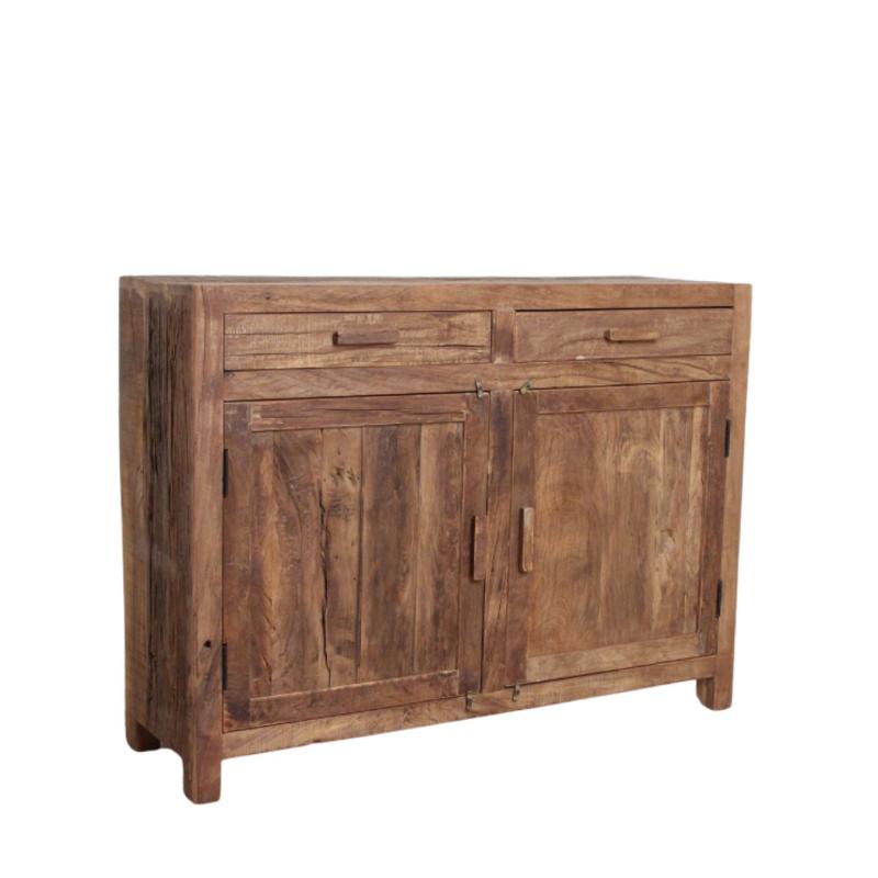 BUFFET 2 PORTES EN BOIS RECYCLE