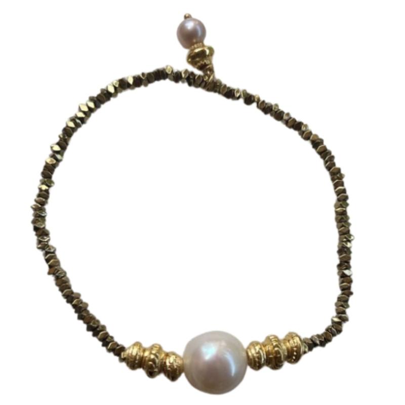 BRACELET TWIST 1 PEARL