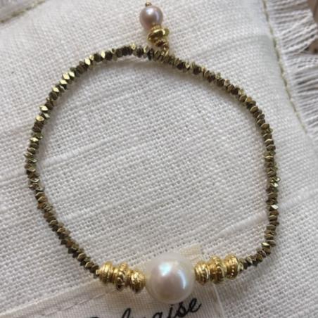 BRACELET TWIST 1 PEARL