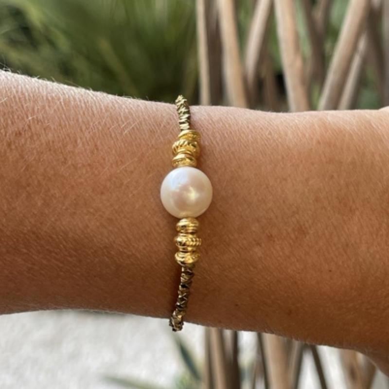 BRACELET TWIST 1 PEARL