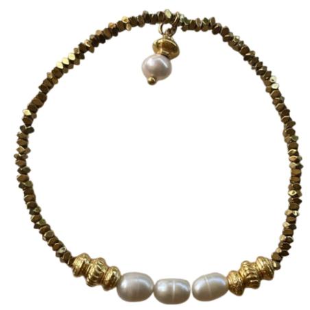 BRACELET TWIST 3 PEARLS