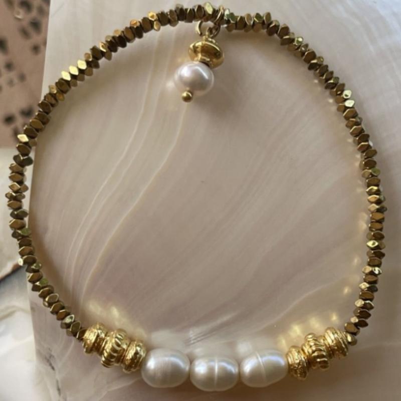 BRACELET TWIST 3 PEARLS