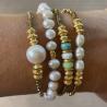 BRACELET TWIST 3 PEARLS