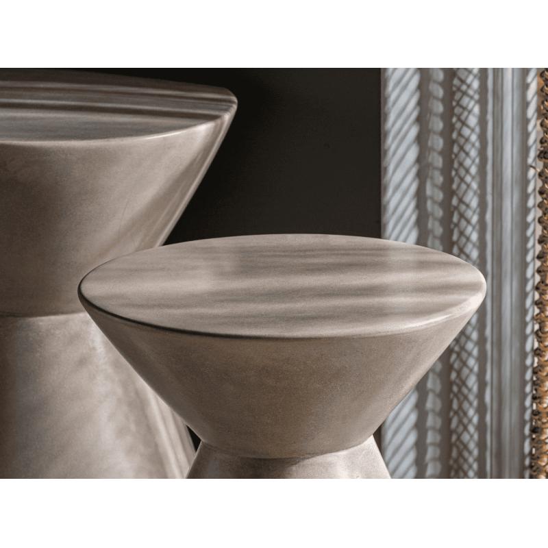 TABLE APPOINT CIMENT GRIS H48L43