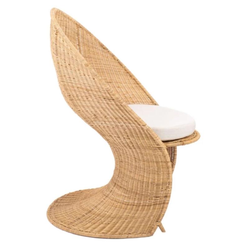 FAUTEUIL LINZO ROTIN AVEC COUSSIN