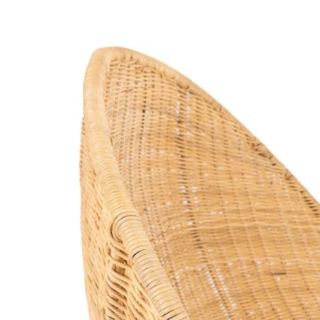 FAUTEUIL LINZO ROTIN AVEC COUSSIN