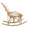 ROCKING CHAIR ROTIN AVEC COUSSIN