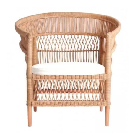 FAUTEUIL TECK ET ROTIN