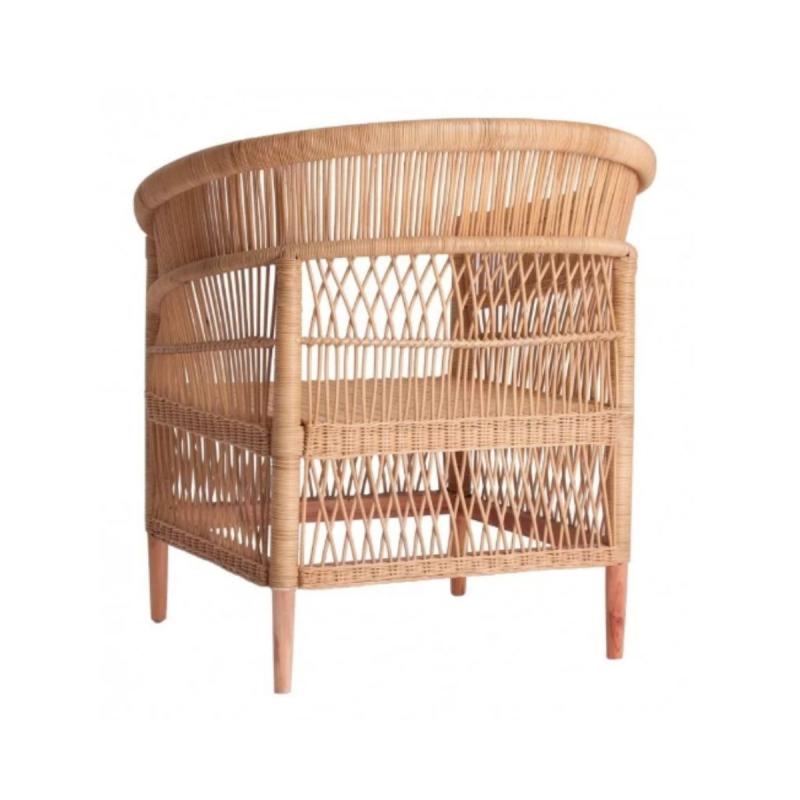 FAUTEUIL TECK ET ROTIN