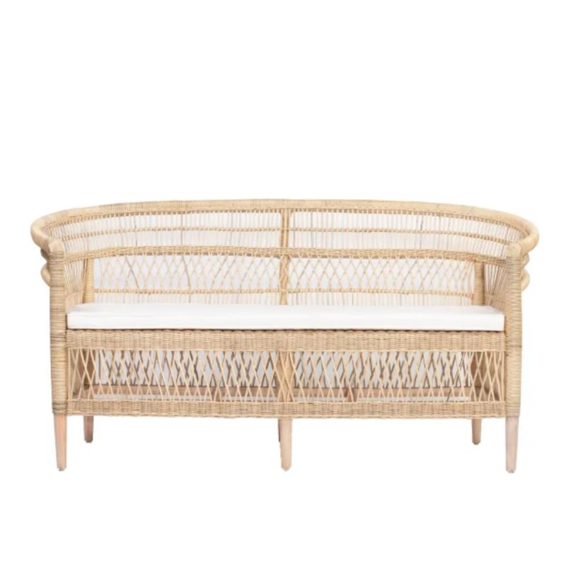 BANQUETTE ROTIN ET TECK