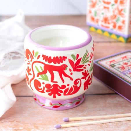 BOUGIE "JUNGLE" CERAMIQUE