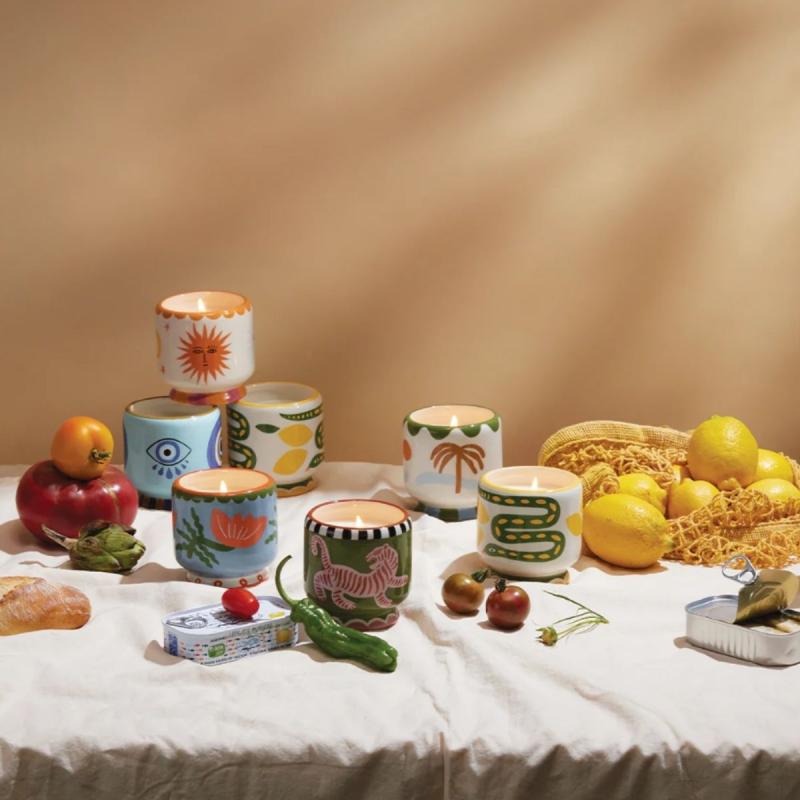 BOUGIE "PALM TREE" CERAMIQUE