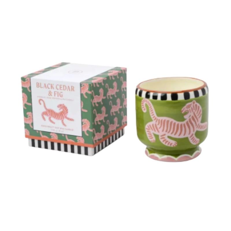 BOUGIE "TIGER" CERAMIQUE