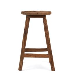 TABOURET DE BAR VIEUX TECK 