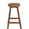 TABOURET DE BAR VIEUX TECK 