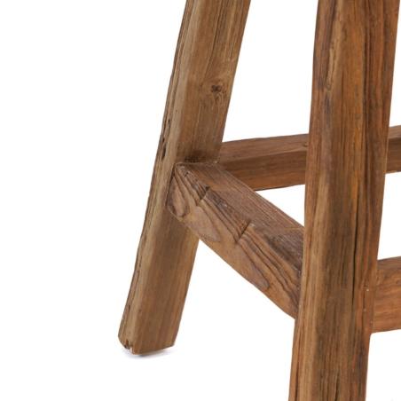 TABOURET DE BAR VIEUX TECK 