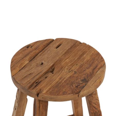TABOURET DE BAR VIEUX TECK 