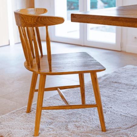 CHAISE EN TECK MASSIF